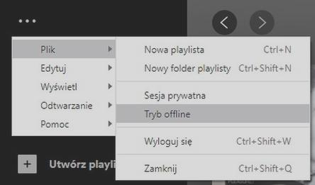 Muzyka offline na Spotify